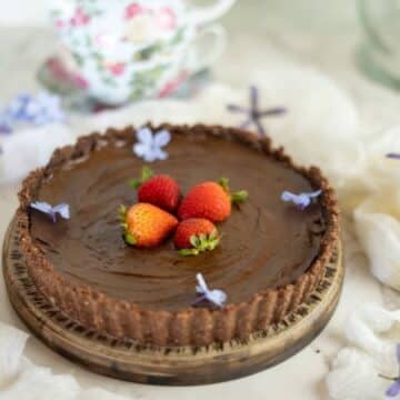 keto no bake chocolate tart