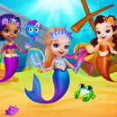 Little mermaids dress up