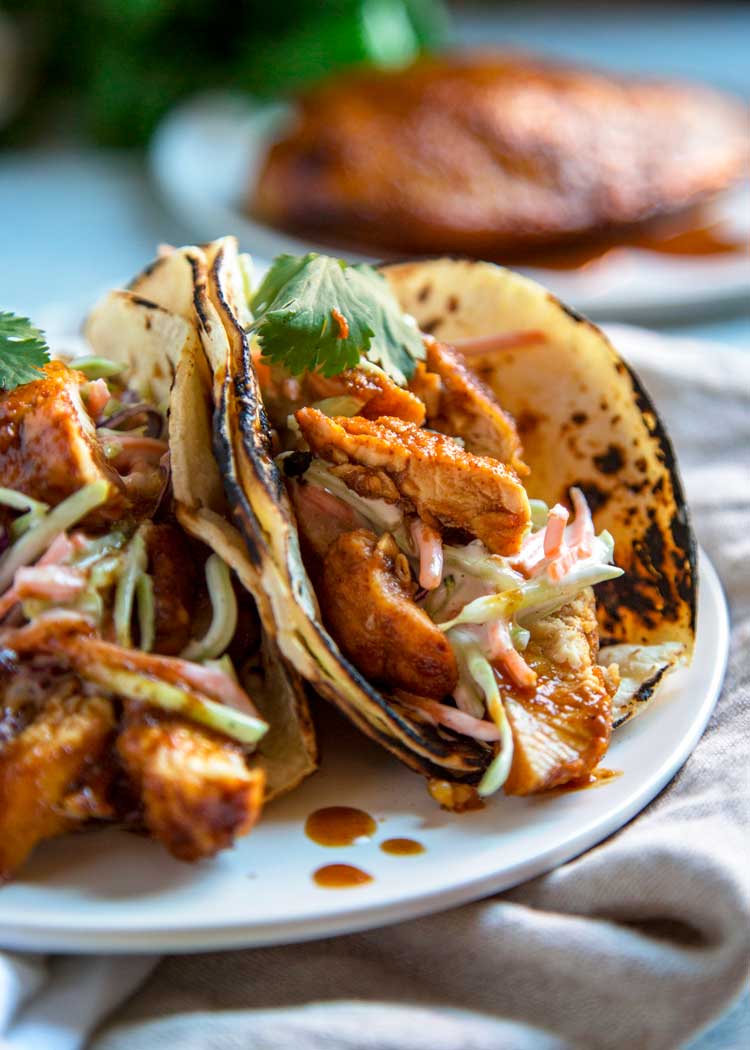 Honey Lime Chipotle Chicken Tacos