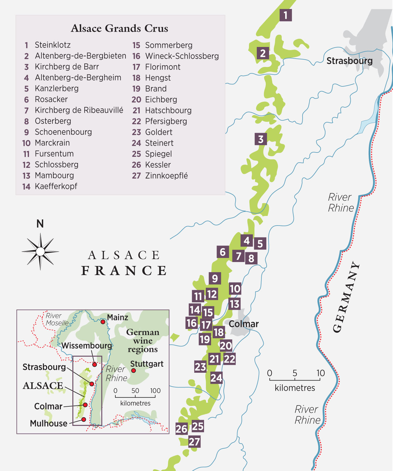 Alsace map