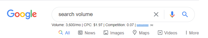 Google Search Volume Data