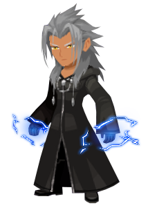 Xemnas, as seen during the data rematch fight of the New Organization XIII Event in January 2019.