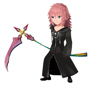 Marluxia, as seen during the data rematch fight of the New Organization XIII Event in November 2018.