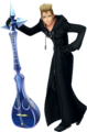 A render of Demyx holding the Arpeggio