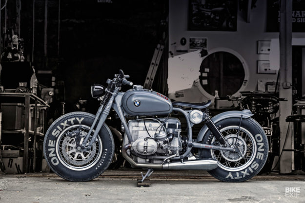 A BMW-powered custom bobber motorcycle by Renard Speed Shop