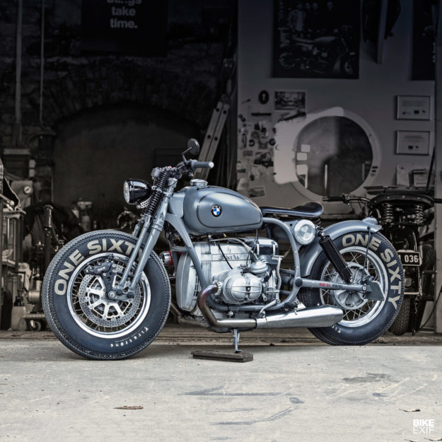 A BMW-powered custom bobber motorcycle by Renard Speed Shop