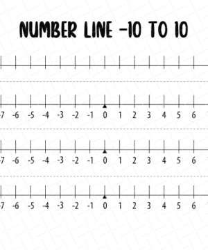 Number Line Printable Free Download