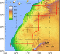 Western Sahara Topography