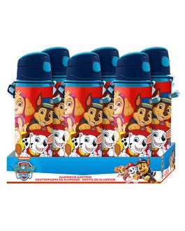 ALUMINIUM WATER BOTTLE WITH HANDLE 500 MLPAW PATROL