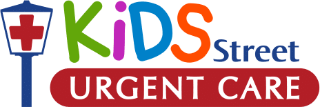 KidsStreet Urgent Care text logo with lampost imagery to the left