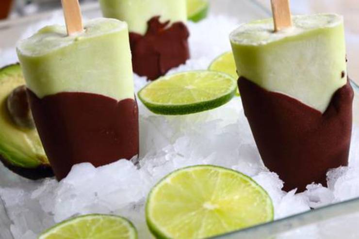 Keto Avocado Popsicles