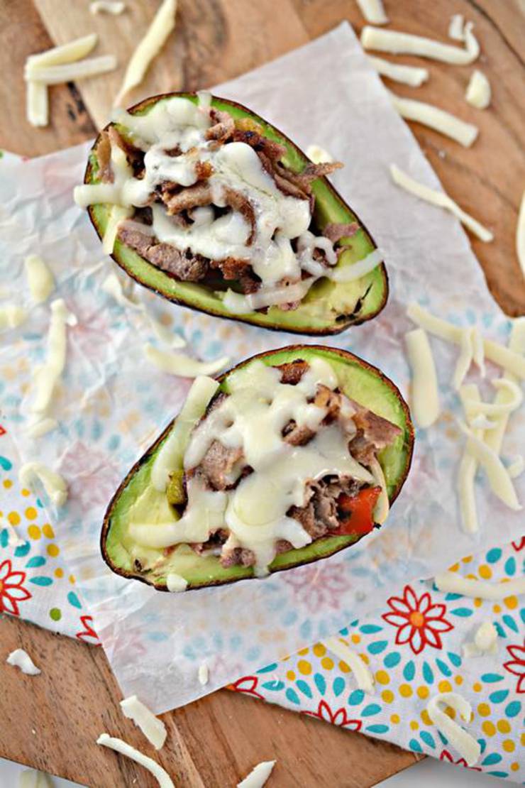 Keto Philly Cheesesteak Low Carb Avocado Bowl