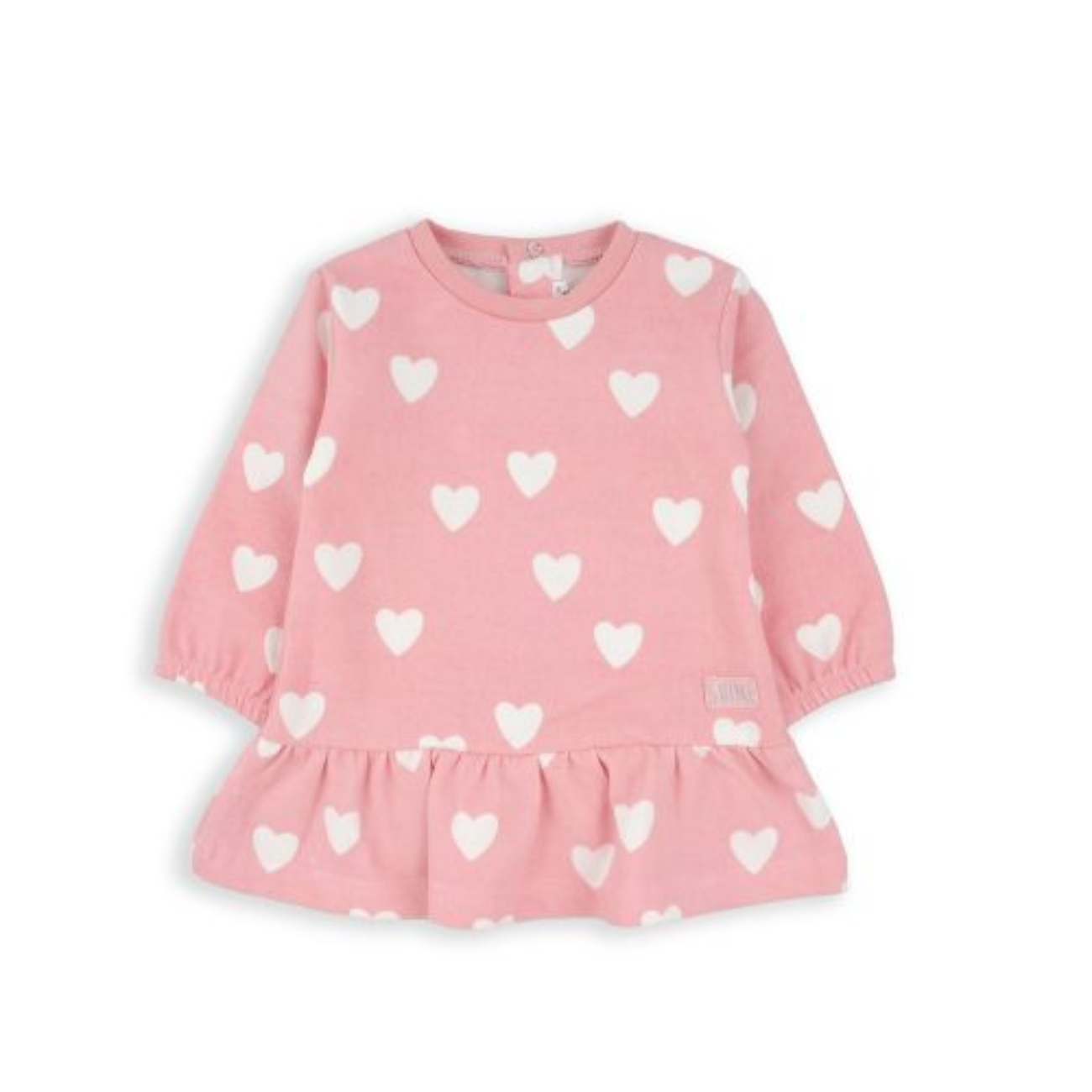 Vestido Baby Bol estampado de corazones con manga larga, niña. | precio ...