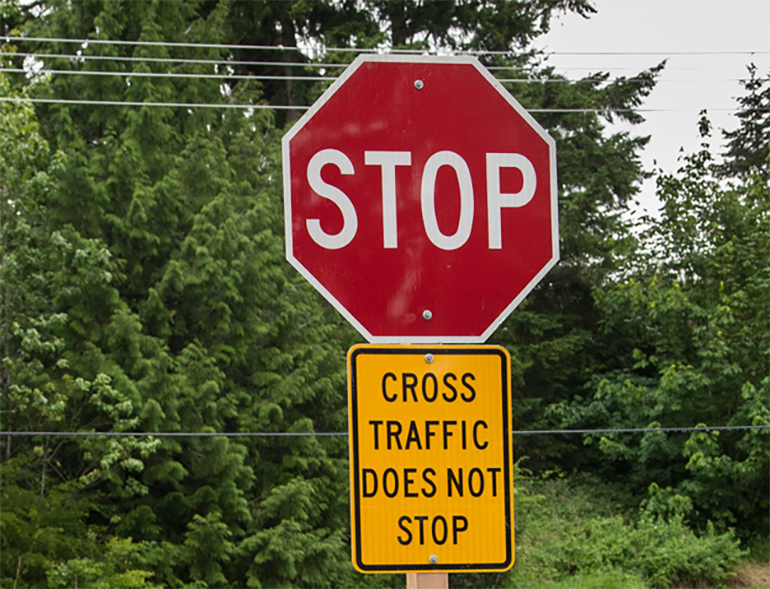 Stop Sign On Street