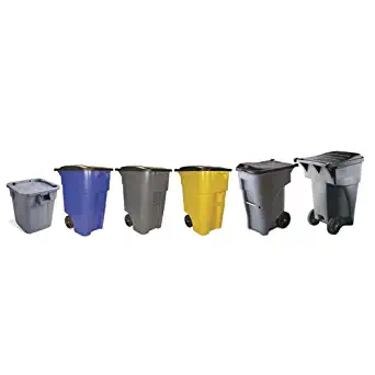 Rubbermaid Commercial Products FG353900GRAY Square Brute Tote Storage Lid, 40 Gallon, Gray (Pack of 4)