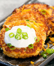 cauliflower fritters.