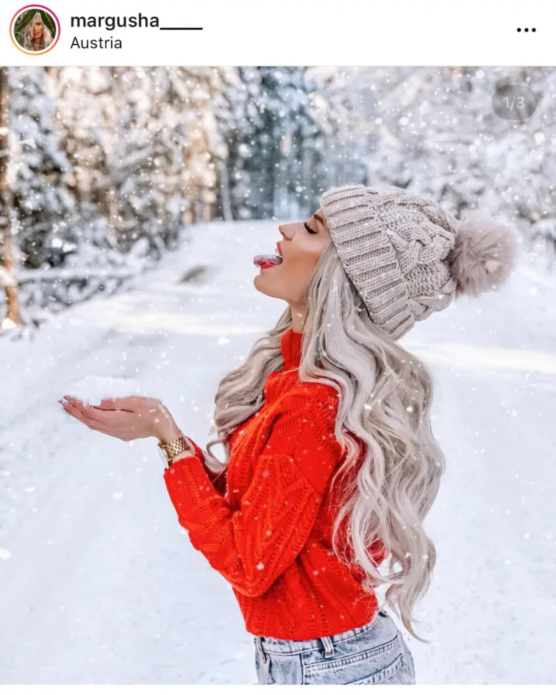 Looking for some ideas to help you create the winter instagram feed of your dreams? This guide on 22 creative winter photoshoot ideas is here to help! From poses to props, locations ideas, to using snow in fun ways and more. Click for the full list!