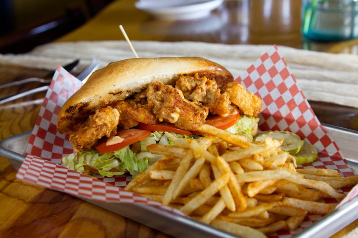 Fried Shrimp Burger