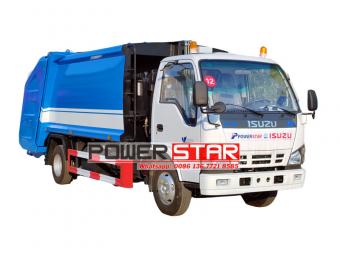 Isuzu 8 cbm split rear loader garbage truck