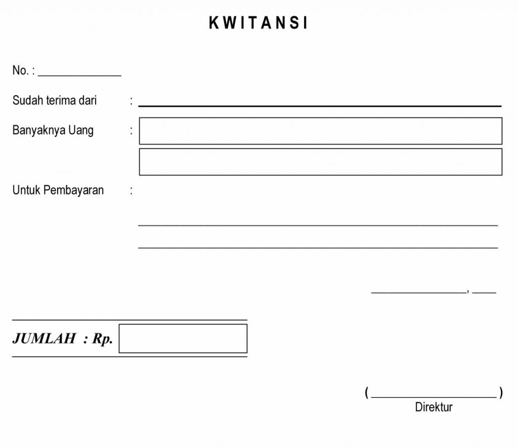 Contoh Kwitansi Contoh Design Gratis - Riset