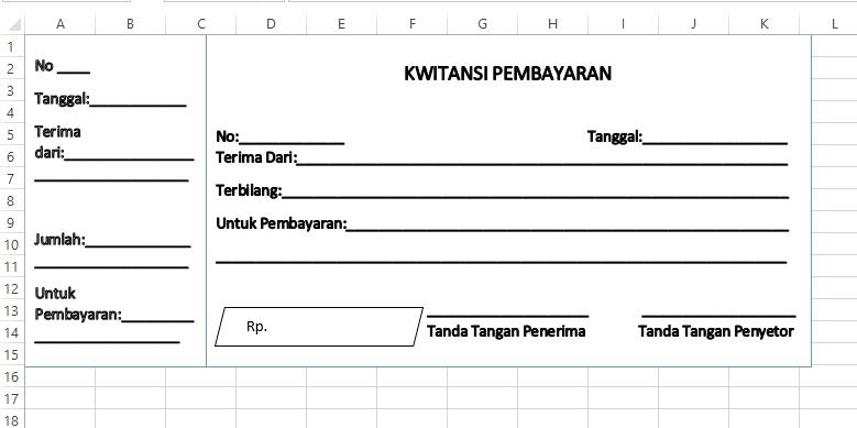 Download Kwitansi Kosong Word, Excel, dan PDF Gratis