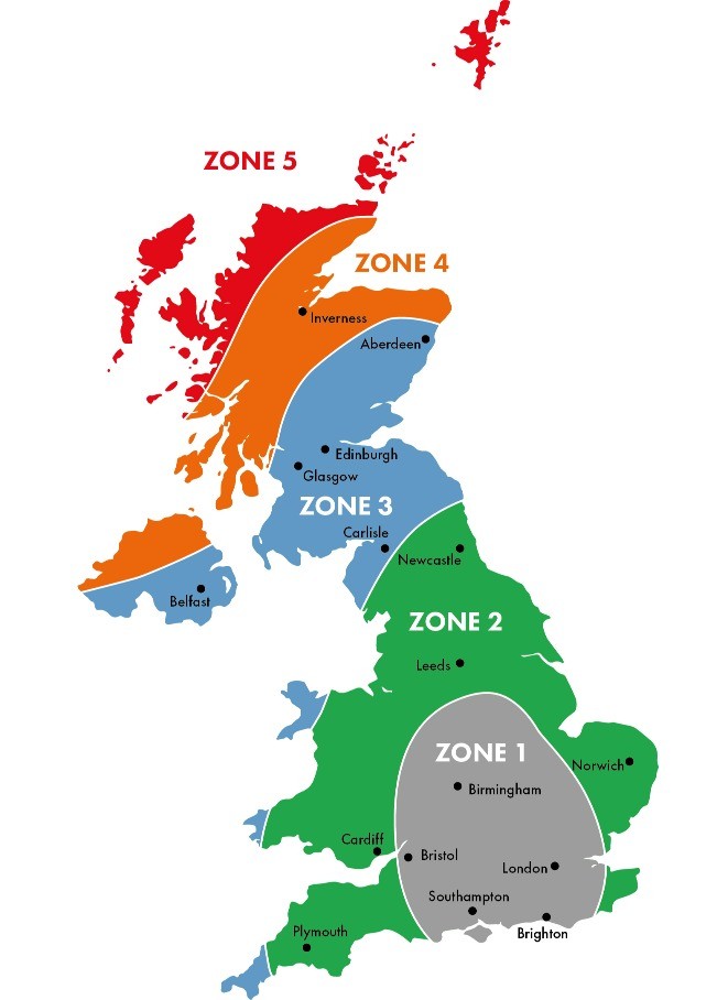 Basic Wind Zone Map