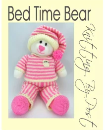 KBP-004 - Bed Time Bear beginner knitting patterns