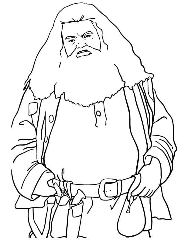 Kolorowanka Hagrid z Harry'ego Pottera. Pobierz, wydrukuj lub pokoloruj ...