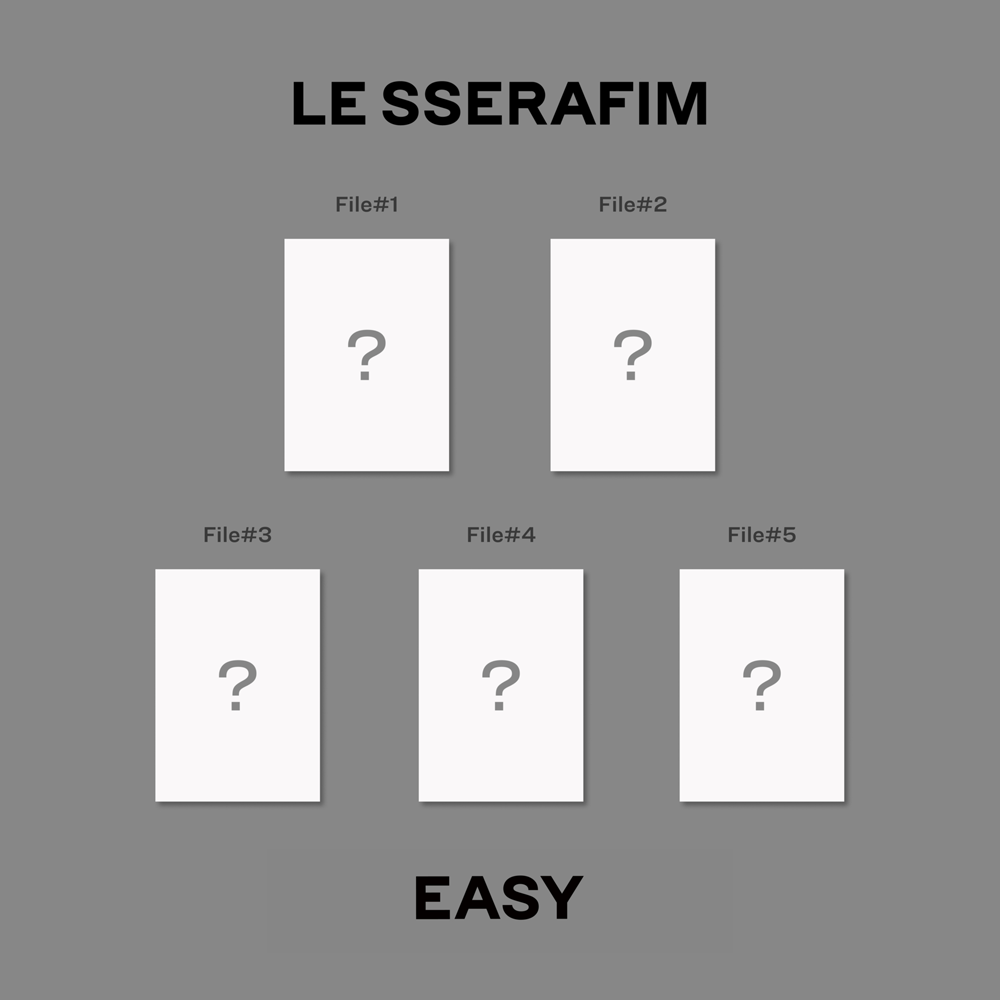 LE SSERAFIM - 3rd Mini Album 'EASY' (COMPACT ver.) - CD + Goodies ...