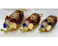 Golden Elephant Set of 3 -- 3"