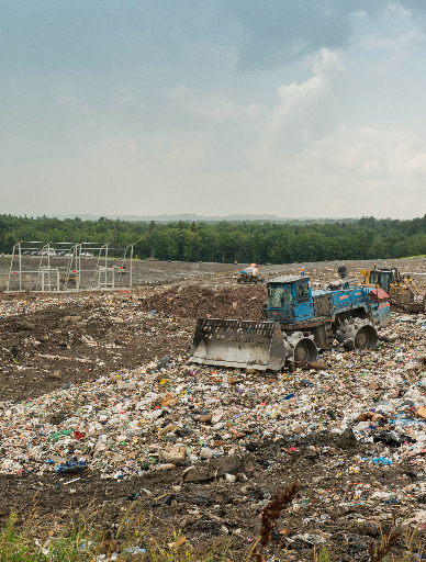 Garbage dumping area