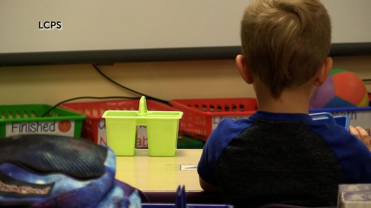 A student at Monte Vista Elementary in Las Cruces