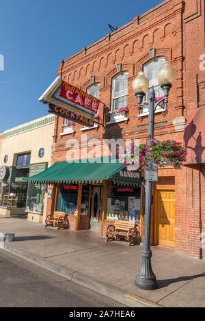 The Rainbow Cafe in downtown Pendleton, Oregon. Stock Photo