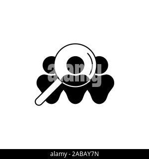 Human resource icon, recruit sign isolated on white background - editable vector illustration Stock Vector