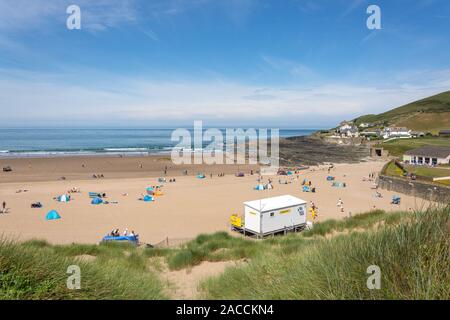 Croyde Beach, Croyde, Devon, England, United Kingdom Stock Photo