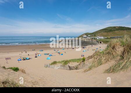 Croyde Beach, Croyde, Devon, England, United Kingdom Stock Photo