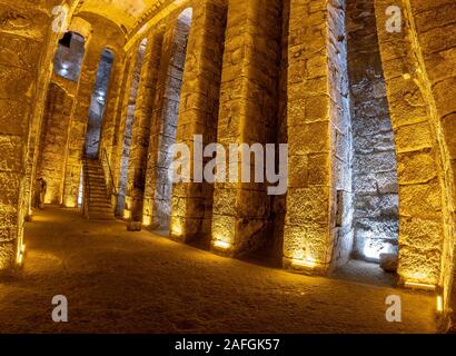 Byzantine Cistern Unearthed During Excavations In Ancient City Of Dara Stock Photo