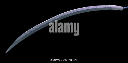 Surgical needle, SEM Stock Photo