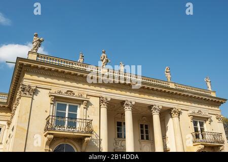 Royal palace in Lazienki Park in Warsaw Stock Photo