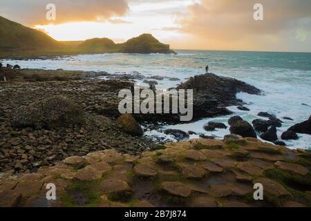 Amazing Giant's Causeway, Co. Antrim, Northern Ireland Stock Photo