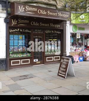 Mr Simms Olde Sweet Shoppe, Buxton, Derbyshire Stock Photo