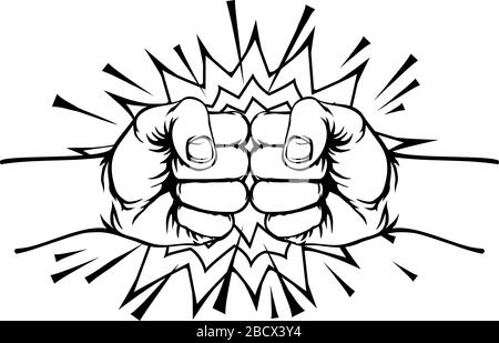 Fist Bump Punch Stock Vector