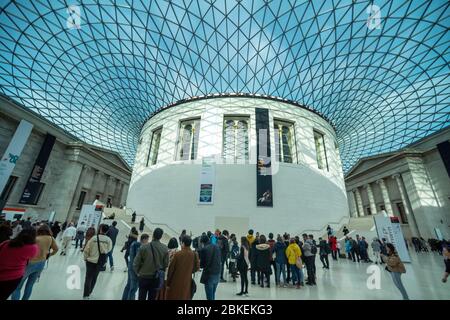 Queen Elizabeth II Great Court, British Museum, London, UK Stock Photo