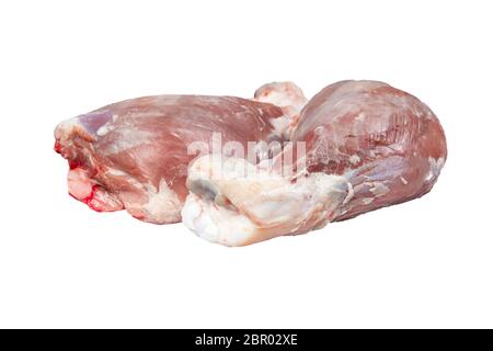 Raw boneless beef shank for slow-cooking or pressure cooking. Stock Photo