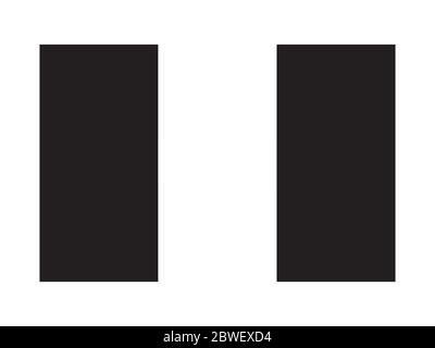 Mali Flag Black and White. Country National Emblem Banner. Monochrome Grayscale EPS Vector File. Stock Vector