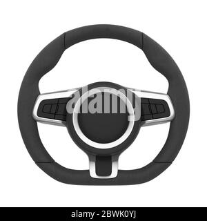 Steering Wheel Isolated Stock Photo