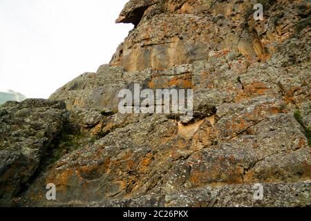 details of stone masonry at Ollantaytambo archaeological site, Cuzco, Peru Stock Photo