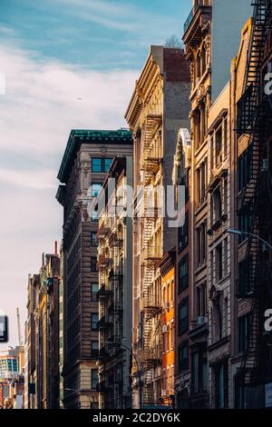 General view of old building in Flatiron District New York City Stock Photo