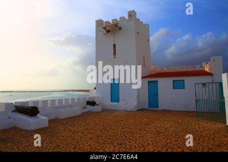 English fort on Ilha de Maio, Cape Verde Stock Photo