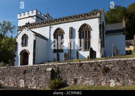 All Saints' Church in Selworthy, Somerset UK Stock Photo